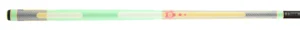Poison Candy Pool Cue with Carbon Fiber Shaft - Green/Yellow