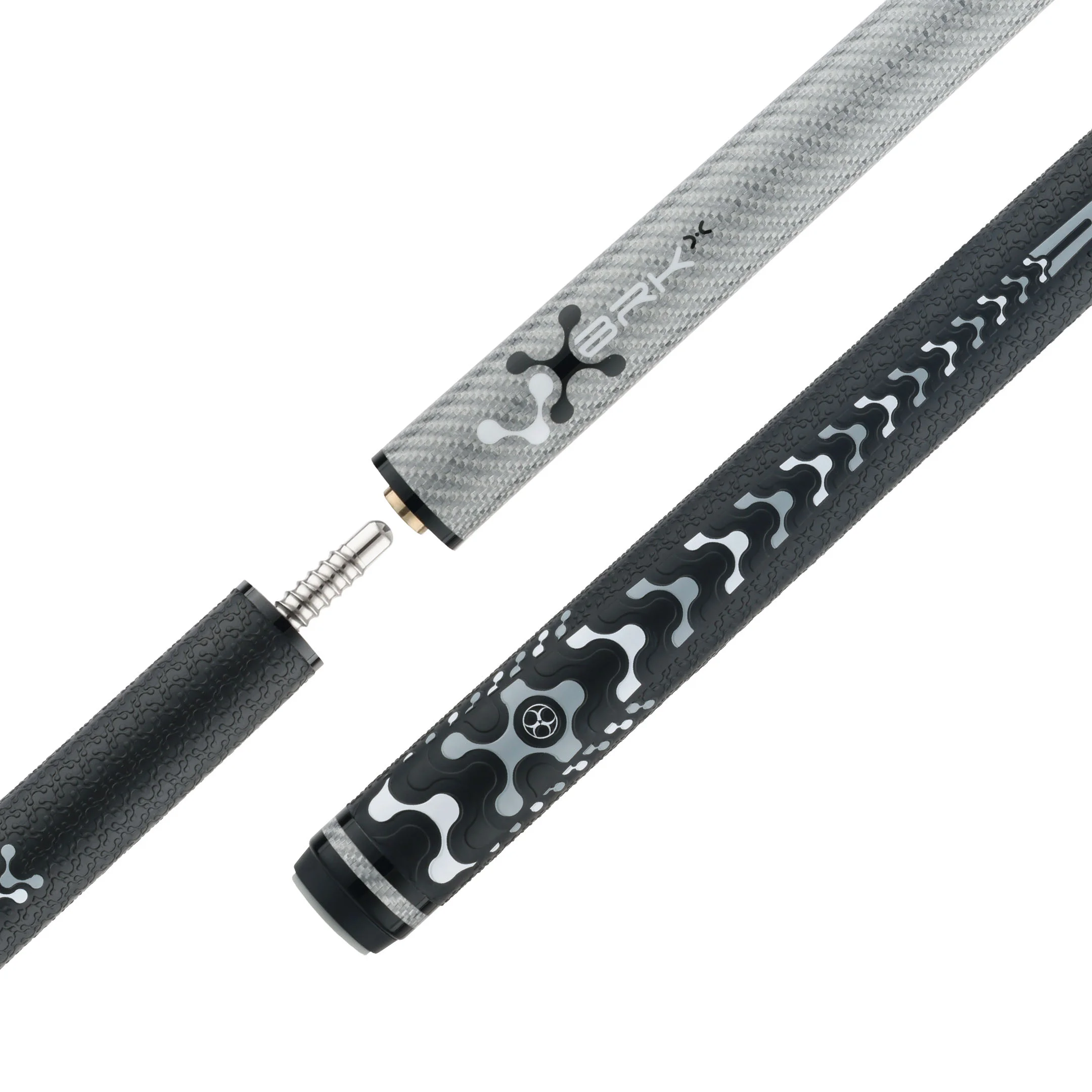 Poison VX Break Cue with Venom Carbon Fiber Shaft - Black/Grey - Image 6