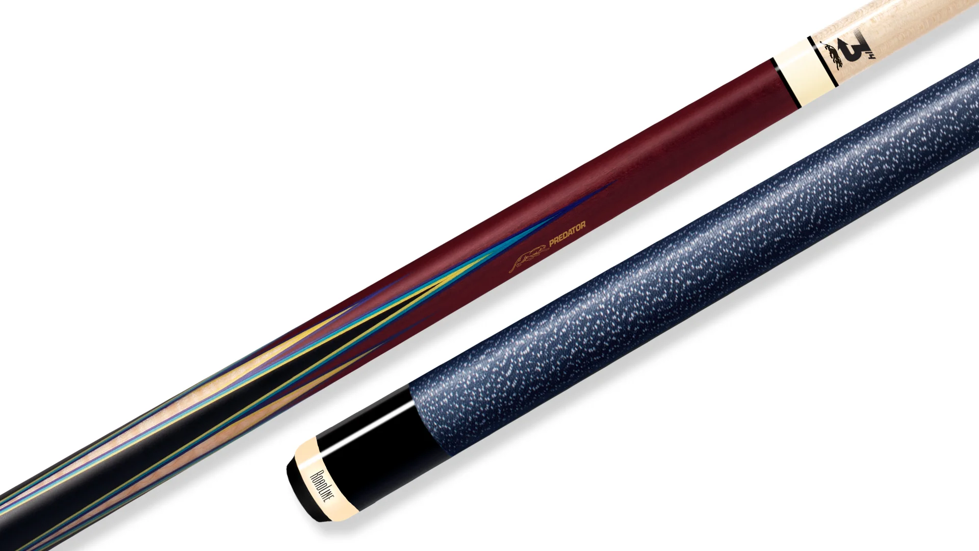 Predator 8 Point Sneaky Pete Purple Heart/Curly/Points Linen Wrap Pool Cue - Image 2