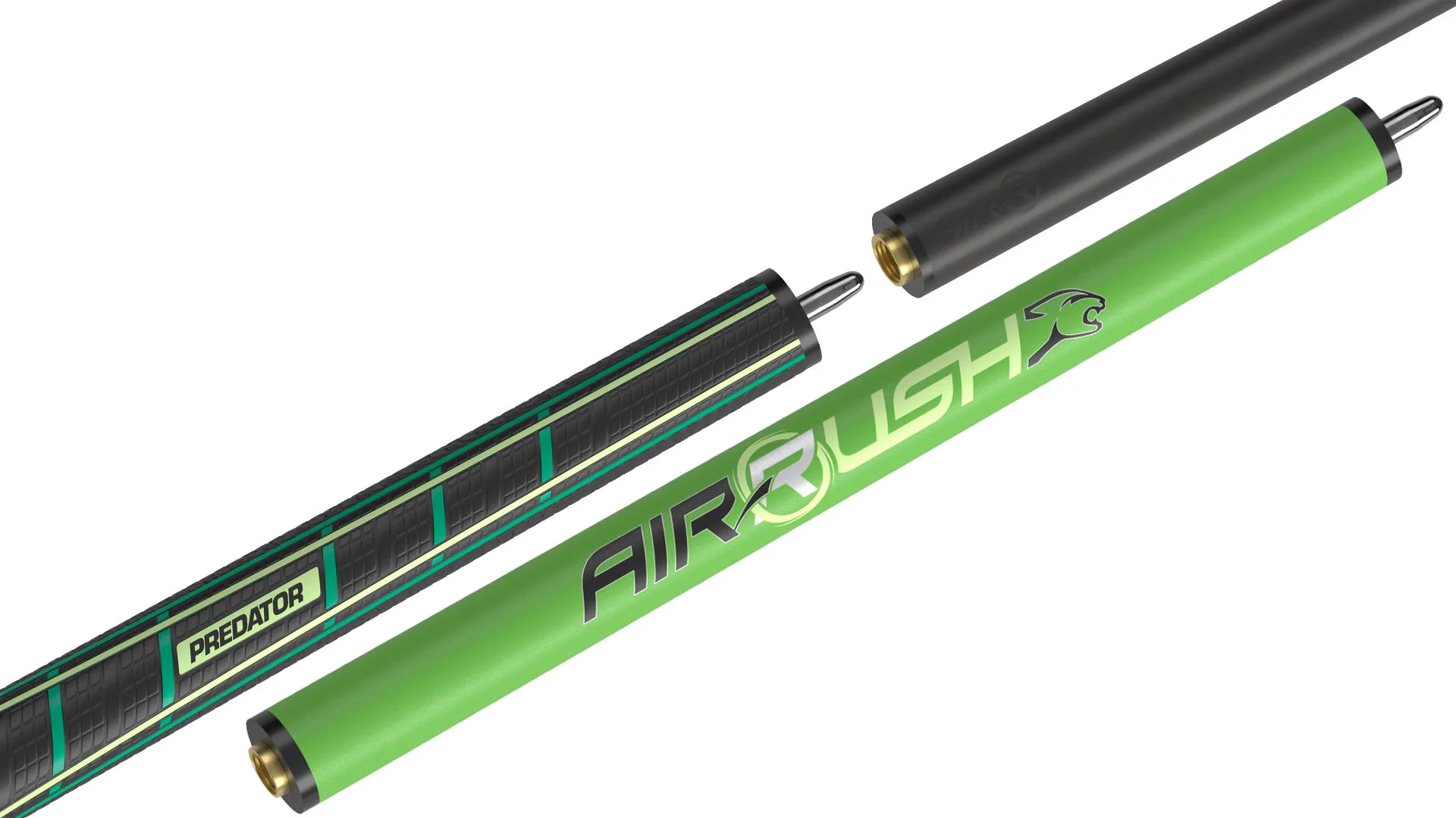 Predator Air Rush Neon Green Jump Cue - Sport Wrap - Image 2