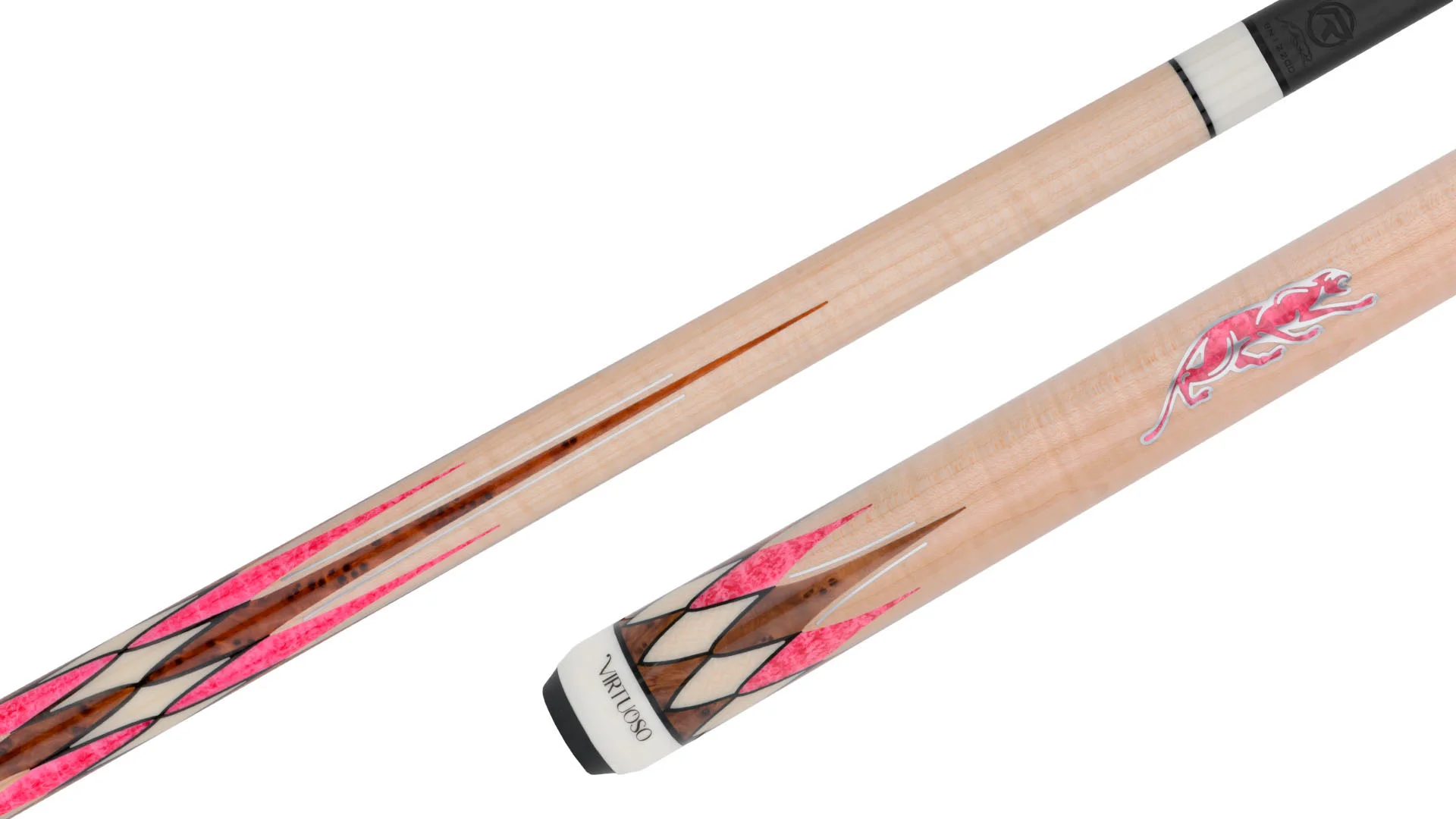 Predator Virtuoso Curly Maple/Pink No Wrap Pool Cue - Image 2