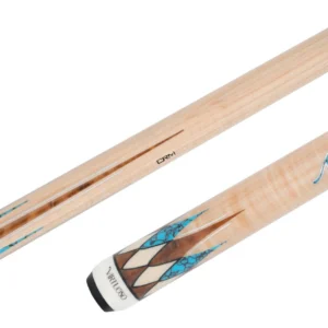 Predator CRM Virtuoso Natural Curly Maple / Turquoise Carom Cue and 3-Cushion Cue
