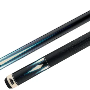 Predator LE True Splice 16 Pool Cue - Ebony with Blue/Teal Points - Leather Wrap