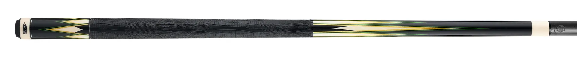Predator LE True Splice 16 Pool Cue - Ebony with Green/Yellow Points - Leather Wrap - Image 6