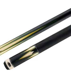 Predator LE True Splice 16 Pool Cue - Ebony with Green/Yellow Points - Leather Wrap