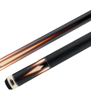 Predator LE True Splice 16 Pool Cue - Ebony with Red/Orange Points - Leather Wrap